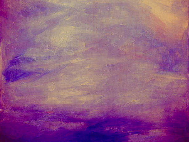 istock Abstract acrylic background with purple pink and yellow 1074747900