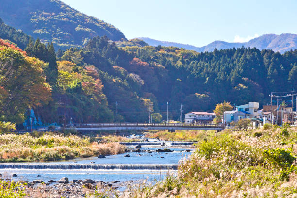 istock Shiobara onsen in Autumn 1074753100