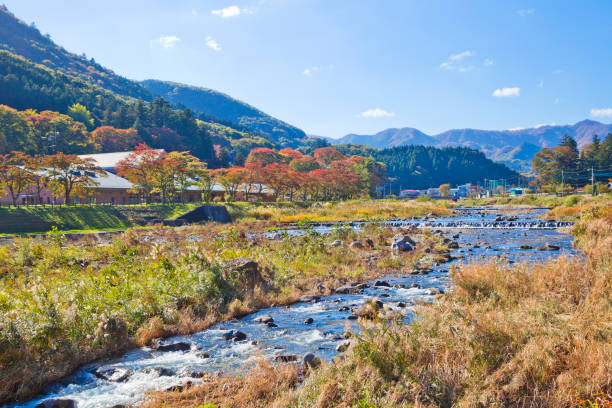 istock Shiobara onsen in Autumn 1074753254
