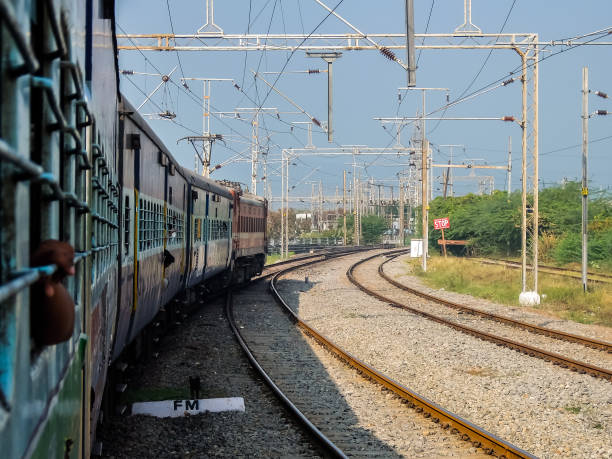 istock View of railway tracks. 1074767216