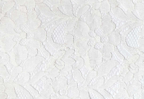 istock White lace with flowers on the white background 1074775178
