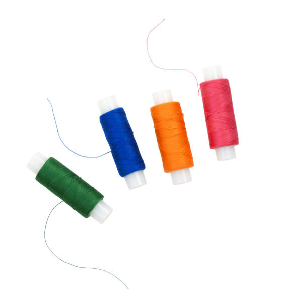 istock Set of spools of thread in different colors 1074776860