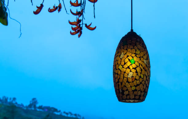 istock Round light bulbs for illumination at night 1074782862
