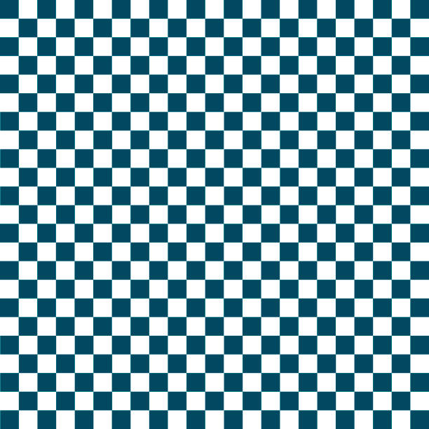 White and blue checkered background White and blue checkered background. Christmas and new year chess cage. Chess pattern. Chess cage. Traditional chess background. Seamless texture. Vector illustration ska stock illustrations