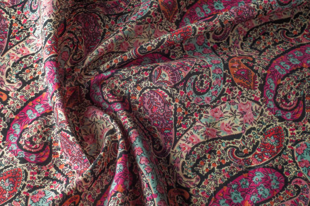 istock Texture background pattern.  Paisley vintage floral motif ethnic seamless background. Abstract lace pattern. Imitation of a textile factory. Hand-painted colorful wallpaper 1074784702