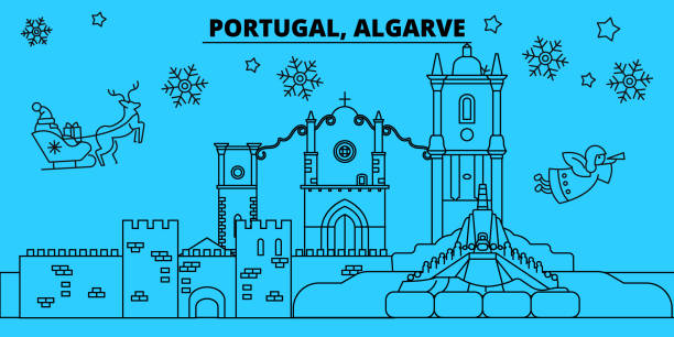 Modern Map Algarve Portugal Refreshed Pt Stock Illustration - Download  Image Now - Algarve, Map, Portugal - iStock