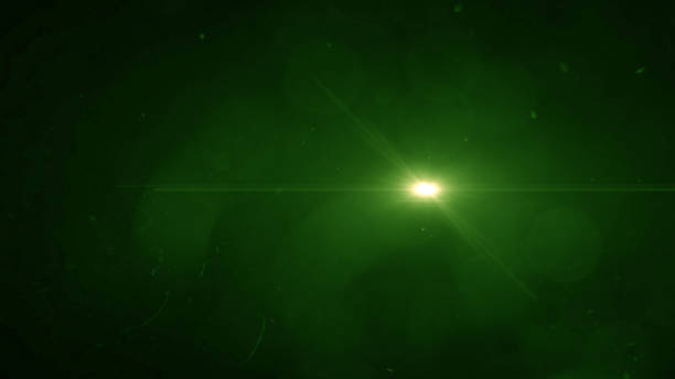 istock Green lens flare light 1074790792