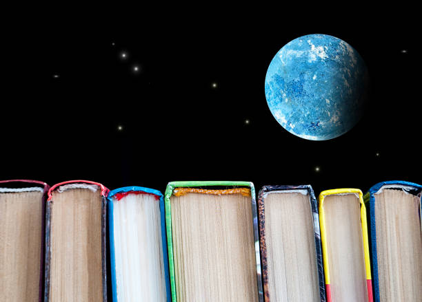 istock a series of books in space 1074800120