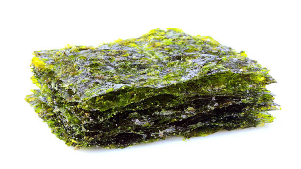 istock Crispy dried seaweed nori with salt. 1074823064