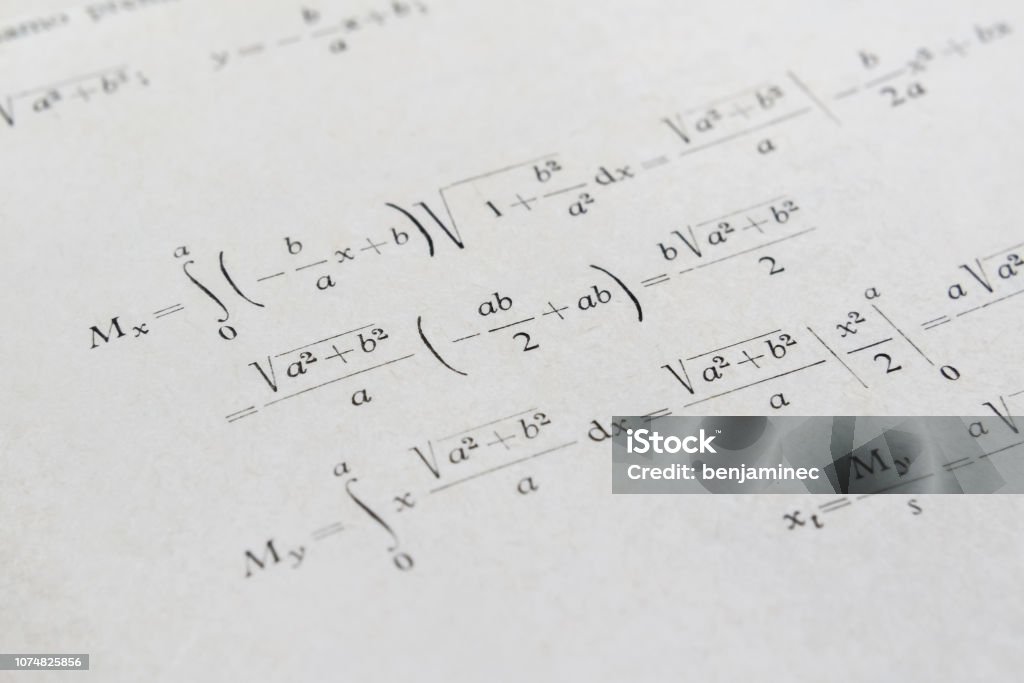 Advanced Math Example Stock Photo - Download Image Now - Activity ...