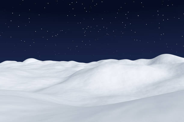 istock White snow field at night arctic landscape 1074839382