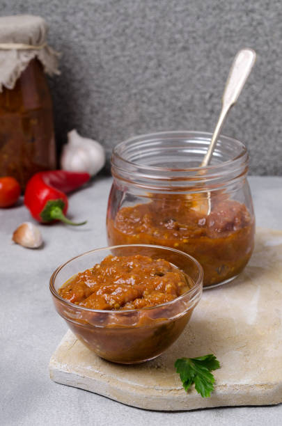 istock Traditional spicy vegetable sauce 1074850528