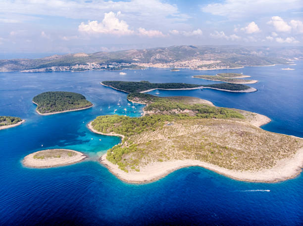 istock Plakinski Islands, Aerial View in a sunny day 1074854756