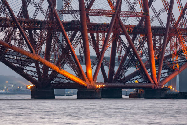istock Evening view Forth Bridge over Firth of Forth in Scotland 1074857574