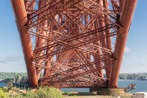 istock Construction detail bottom Forth Bridge over Firth of Forth, Scotland 1074857576