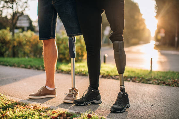 istock Disability people standing on the street 1074859922