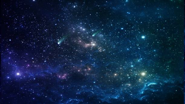 istock Planets and galaxy, cosmos,  physical cosmology, science fiction wallpaper. 1074861918