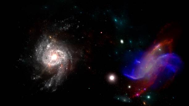 istock Planets and galaxy, cosmos,  physical cosmology, science fiction wallpaper. 1074862042