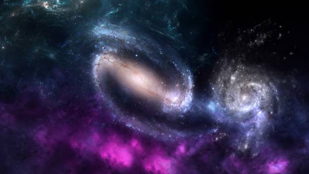 istock Planets and galaxy, cosmos,  physical cosmology, science fiction wallpaper. 1074862196