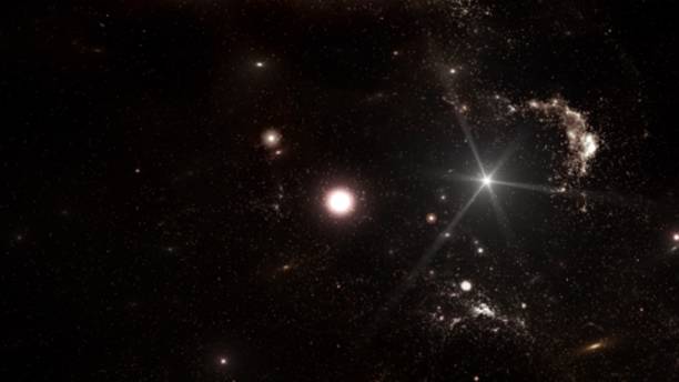 istock Planets and galaxy, cosmos,  physical cosmology, science fiction wallpaper. 1074862272