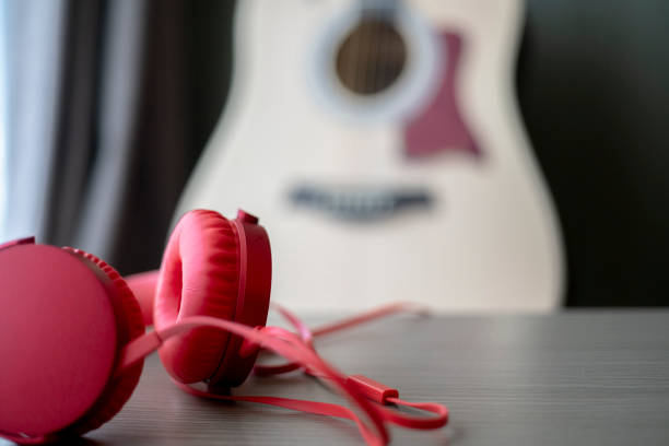 headphone and guitar