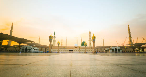 istock Panorama mosque of the Prophet Muhammad on in Medina, KSA. 1074877708