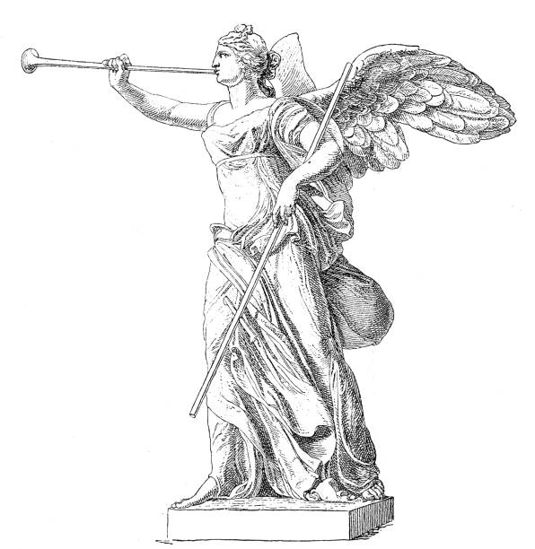 古典希臘, 耐克雕像, 勝利女神 - 女神 插圖 幅插畫檔、美工圖案、卡通及圖標