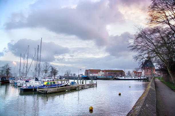 istock Old harbor in Hoorn, Holland 1074878728