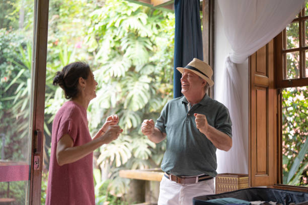 istock Senior Couple Dancing at Bedroom 1074878800