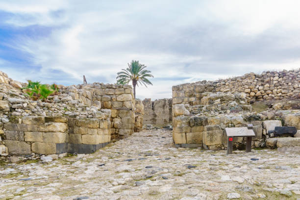 istock Antique Canaanite gate in Tel Megiddo National Park 1074882364