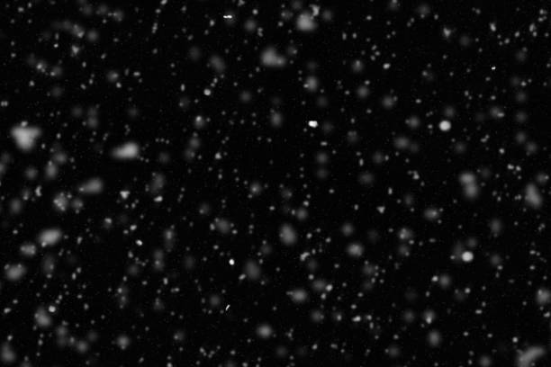 Blurred Falling Snow stock photo