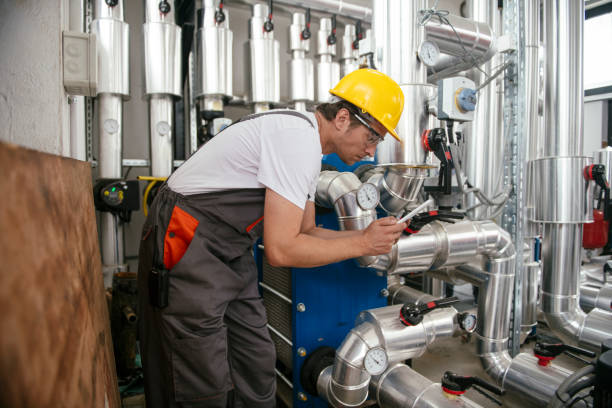 istock Man working in a boiler room 1074887804