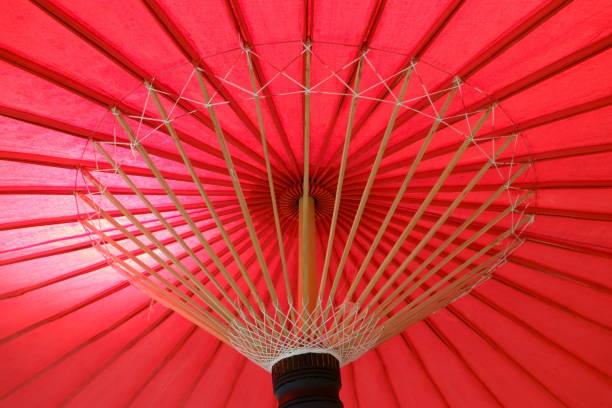 istock Traditional Japanese red umbrella 1074894994