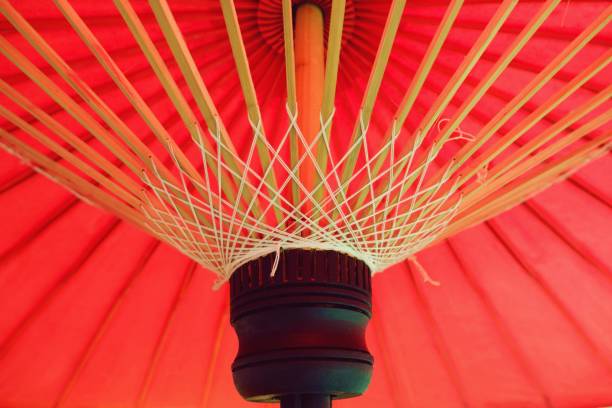 istock Traditional Japanese red umbrella 1074895306