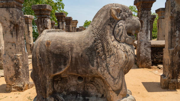 istock Antique Sculpture Of A Lion 1074897292
