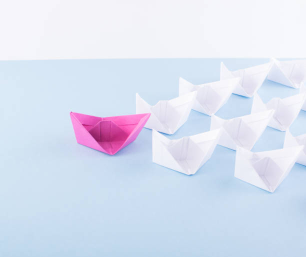 istock Paper Boats or Paper Ships 1074899100