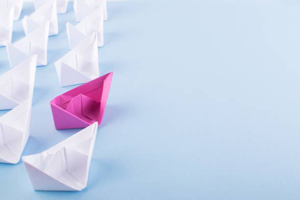istock Paper Boats or Paper Ships 1074899104