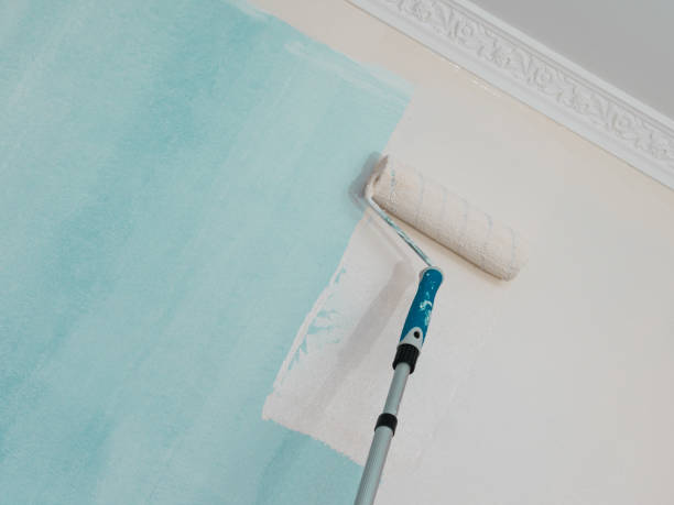 istock Person applying paint on wall 1074903072