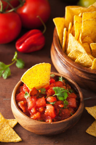 istock mexican salsa dip and nachos tortilla chips 1074906810