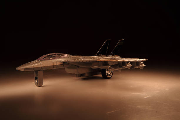 istock model of air fighter in the night 1074906852