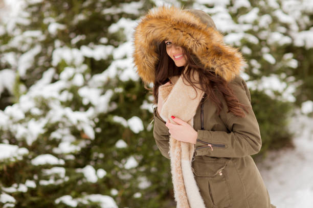 istock Young woman in winter 1074907286