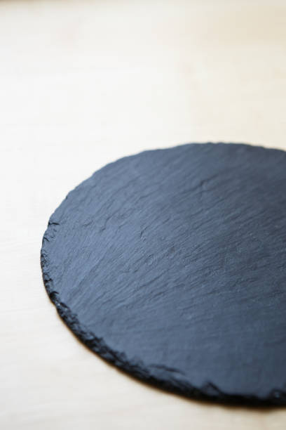 istock Black slate plate for food 1074909888
