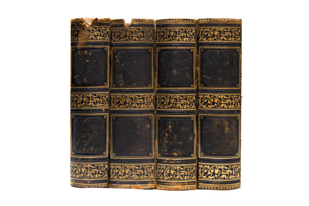 istock Vintage books isolated on the white background 1074909950