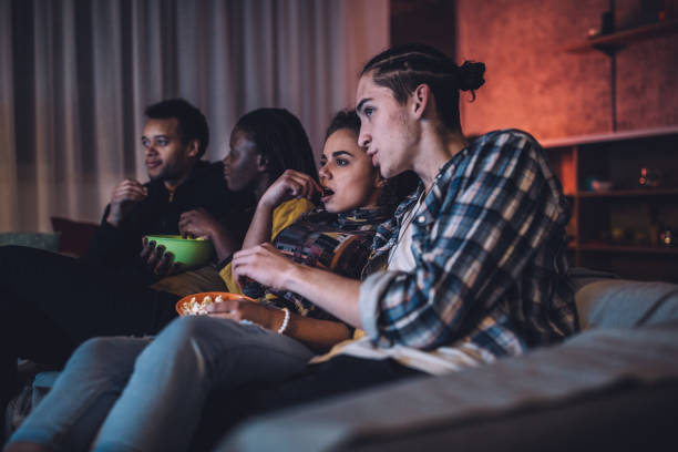 istock Movie night at night 1074915948