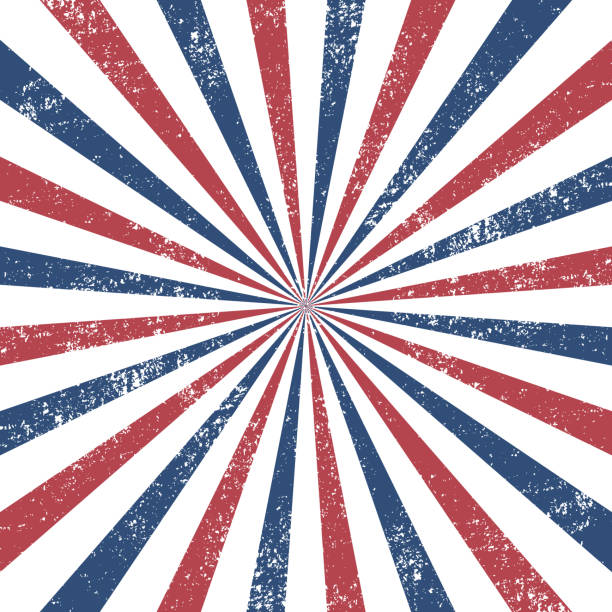 ilustrações, clipart, desenhos animados e ícones de fundo abstrato raios - patriotism pattern retro revival backgrounds