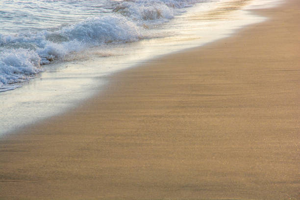 istock Surf and sand on the beach as background with copy space 1074924836