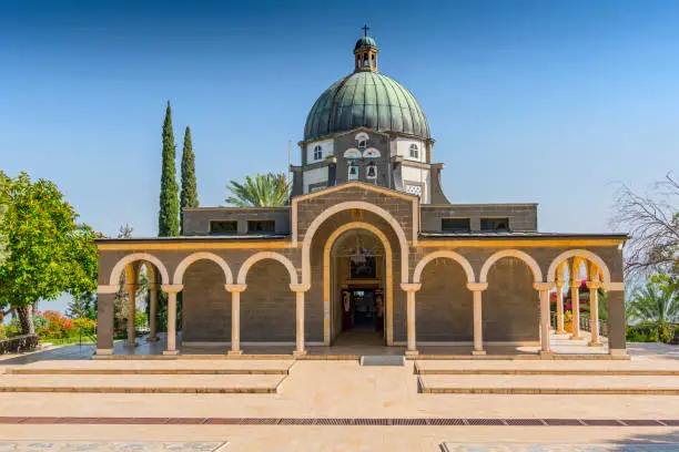 Photo of Church Of The Mount Of Beatitudes, Sea Of Galilee, Israel.
