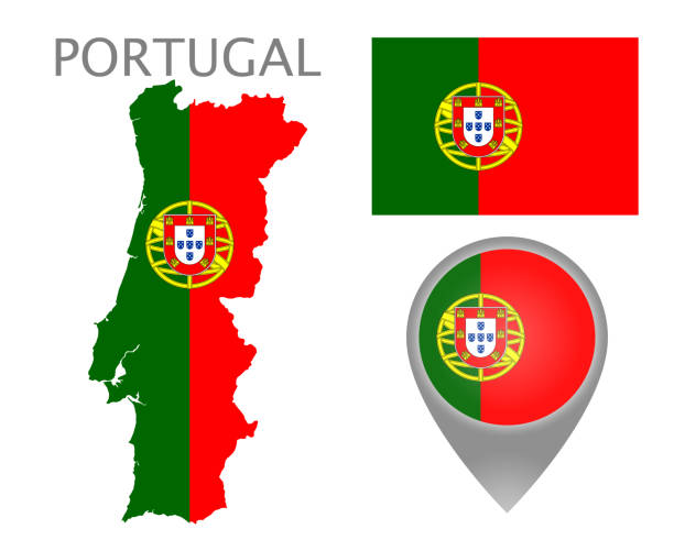 ポルトガル 2 - european culture europe national flag flag点のイラスト素材／クリップアート素材／マンガ素材／アイコン素材