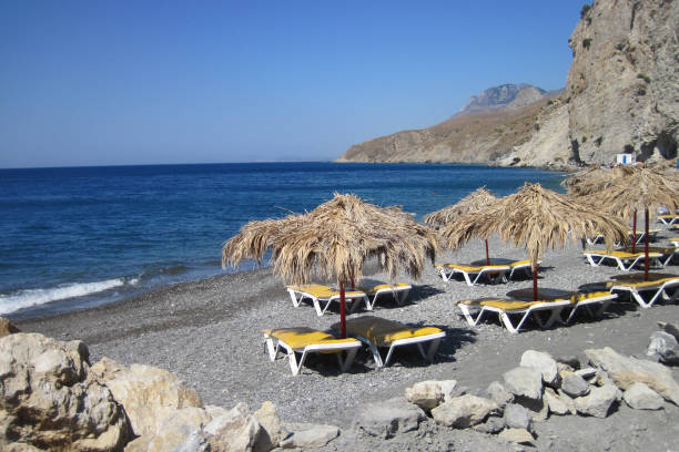 istock relax place on the Greece beach 1074927650