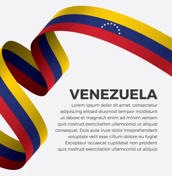 Vector illustration of Venezuela flag background